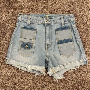 Light Wash Jean Shorts